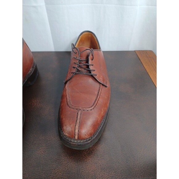 Allen Edmonds Dellwood Brown Split Moc Toe Lace Up Blucher Size: 9D - Picture 8 of 13
